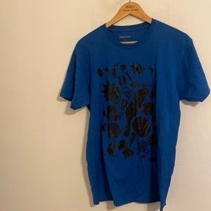 ADULT SWIM BLUE SHORT SLEEVE SHIRT LARGE